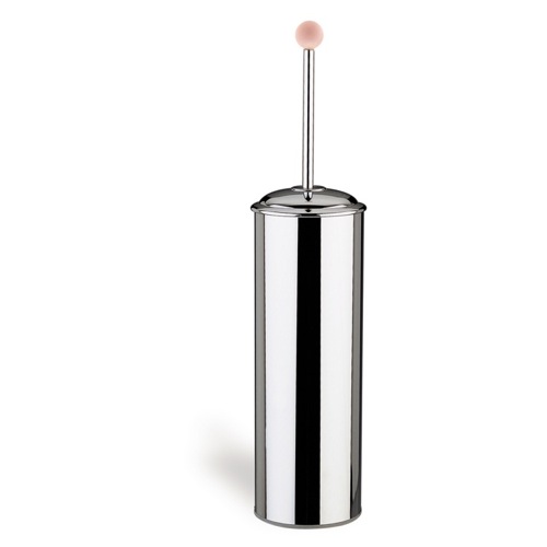 Toilet Brush, StilHaus Y039, Chrome Toilet Brush Holder with Frosted Glass Top Y039